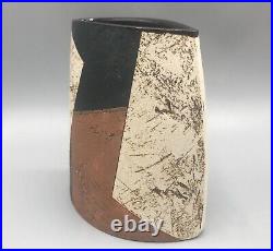 Bernard Irwin Studio Pottery Elliptical Vase