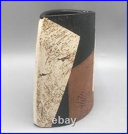 Bernard Irwin Studio Pottery Elliptical Vase