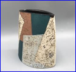 Bernard Irwin Studio Pottery Elliptical Vase Bernard Irwin Studio Pottery Elliptical Vase