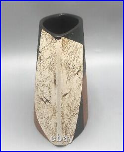 Bernard Irwin Studio Pottery Elliptical Vase