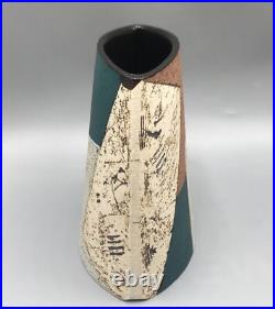 Bernard Irwin Studio Pottery Elliptical Vase Bernard Irwin Studio Pottery Elliptical Vase