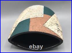 Bernard Irwin Studio Pottery Elliptical Vase Bernard Irwin Studio Pottery Elliptical Vase