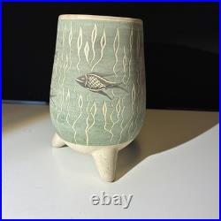 Bernard Moss Mevagissey Tripod Vase Studio Pottery