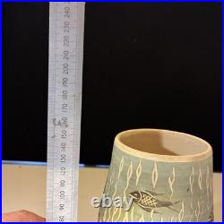 Bernard Moss Mevagissey Tripod Vase Studio Pottery