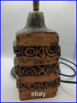 Bernard Rooke Brutalist Lamp Mid Century Studio Pottery Not Pat Tested Bernard Rooke Brutalist Lamp Mid Century Studio Pottery Not Pat Tested