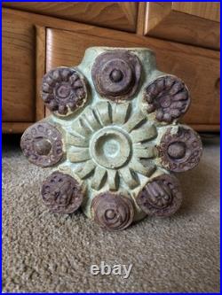 Bernard Rooke Toroidal Wheel Vase Vgc Swilland Studio Pottery. 1970s Stoneware