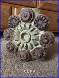 Bernard Rooke Toroidal Wheel Vase Vgc Swilland Studio Pottery. 1970s Stoneware