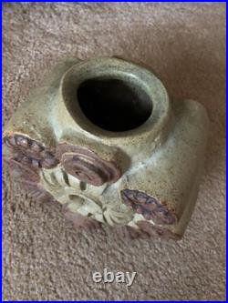 Bernard Rooke Toroidal Wheel Vase Vgc Swilland Studio Pottery. 1970s Stoneware