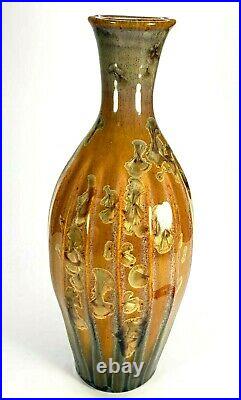 Bill Campbell Signed Crystalline Glaze Pottery Studio Vase 10