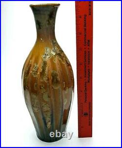 Bill Campbell Signed Crystalline Glaze Pottery Studio Vase 10
