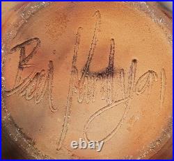 Bill Kennedy Studio Pottery Pit Fired Burnished Vase 1991