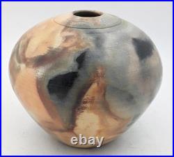 Bill Kennedy Studio Pottery Pit Fired Burnished Vase 1991