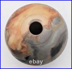 Bill Kennedy Studio Pottery Pit Fired Burnished Vase 1991