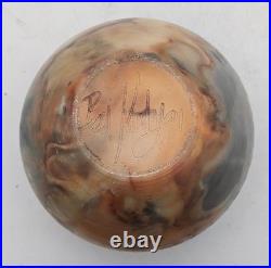 Bill Kennedy Studio Pottery Pit Fired Burnished Vase 1991