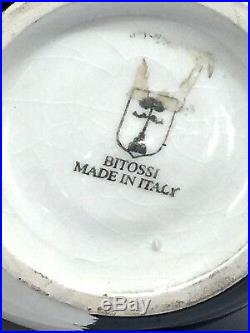 Bitossi Italy Vintage Modernist Painted Studio Art Pottery Vase