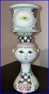 Bjorn Wiinblad Mid-century Studio Art Pottery Head Vase V40 1966