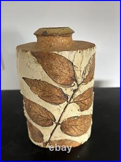 Bodil Marie Nielsen Danish Studio Pottery Flask Vase