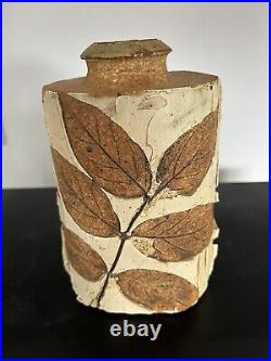 Bodil Marie Nielsen Danish Studio Pottery Flask Vase