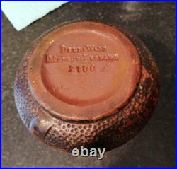 Booth & Co Rare Delhi Ware Bretby Studio Pottery Vase Marked 2100 Monkey's