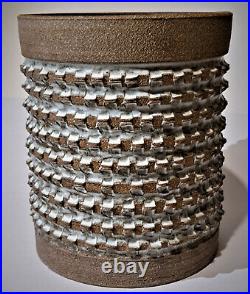 Brent Bennett MCM Brutalist Stoneware Studio Architectural Pottery Planter Vase