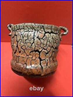 British / Japanese Studio Pottery Bowl Lugged Vase Leach Hamada Era