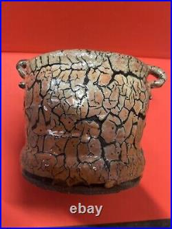 British / Japanese Studio Pottery Bowl Lugged Vase Leach Hamada Era