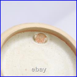 British Studio Pottery Vase Lucie Rie Manner Modernist Signed R 21cm
