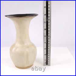 British Studio Pottery Vase Lucie Rie Manner Modernist Signed R 21cm