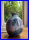 British_Studio_Pottery_Vase_by_Syl_Macro_Signed_Tree_Decoration_Blue_Pink_Purple_01_lv