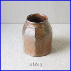 British Studio Pottery Wood-Fired Vase Micki Schloessingk Bridge Pottery Wales