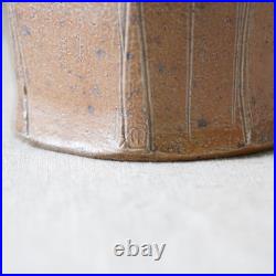 British Studio Pottery Wood-Fired Vase Micki Schloessingk Bridge Pottery Wales