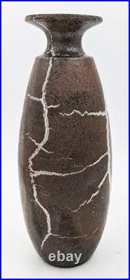 Bruce Chivers Raku Studio Pottery Vase