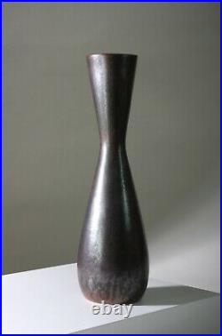 CARL-HARRY STALHANE Large studio vase 28 cm Rorstrand Sweden -1950s