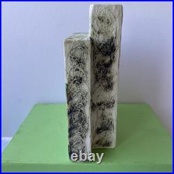 CARN POTTERY RED SPOT CHIMNEY VASE SIGNED by JOHN BEUSMAN RARE EX. CON