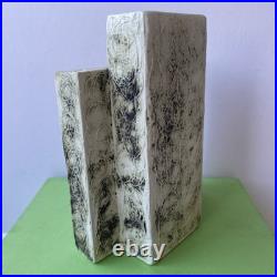 CARN POTTERY RED SPOT CHIMNEY VASE SIGNED by JOHN BEUSMAN RARE EX. CON