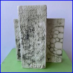 CARN POTTERY RED SPOT CHIMNEY VASE SIGNED by JOHN BEUSMAN RARE EX. CON