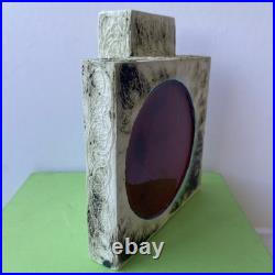 CARN POTTERY RED SPOT CHIMNEY VASE SIGNED by JOHN BEUSMAN RARE EX. CON