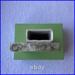 CARN POTTERY RED SPOT CHIMNEY VASE SIGNED by JOHN BEUSMAN RARE EX. CON