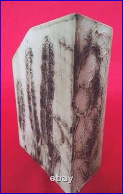 CARN POTTERY RED SPOT VASE SIGNED by JOHN BEUSMANS