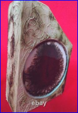 CARN POTTERY RED SPOT VASE SIGNED by JOHN BEUSMANS