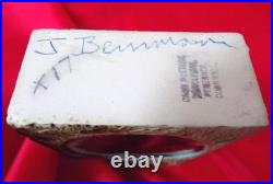 CARN POTTERY RED SPOT VASE SIGNED by JOHN BEUSMANS