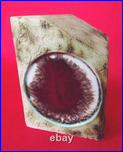 CARN POTTERY RED SPOT VASE SIGNED by JOHN BEUSMANS