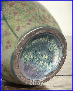 CLEMENT MASSIER Golf Juan stunning iridescent art pottery lustre vase Circa 1900