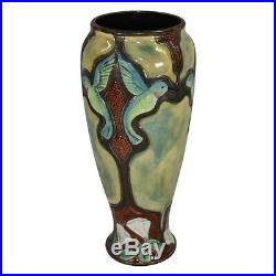 Calmwater Designs Stephanie Young Pottery Colorful Hummingbirds Vase