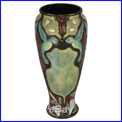 Calmwater Designs Stephanie Young Pottery Colorful Hummingbirds Vase