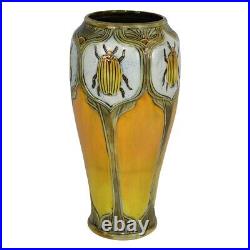 Calmwater Designs Stephanie Young Pottery Yellow Beetle Vase