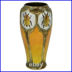 Calmwater Designs Stephanie Young Pottery Yellow Beetle Vase
