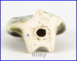 Carn Seated Owl Studio Art Pottery Green/brown Glazed Bird Figure Model Carn Seated Owl Studio Art Pottery Green/brown Glazed Bird Figure Model
