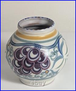 Carter Stabler Adams Studio Poole Grape Pottery Vase Art Deco British