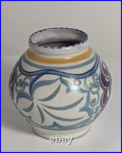 Carter Stabler Adams Studio Poole Grape Pottery Vase Art Deco British